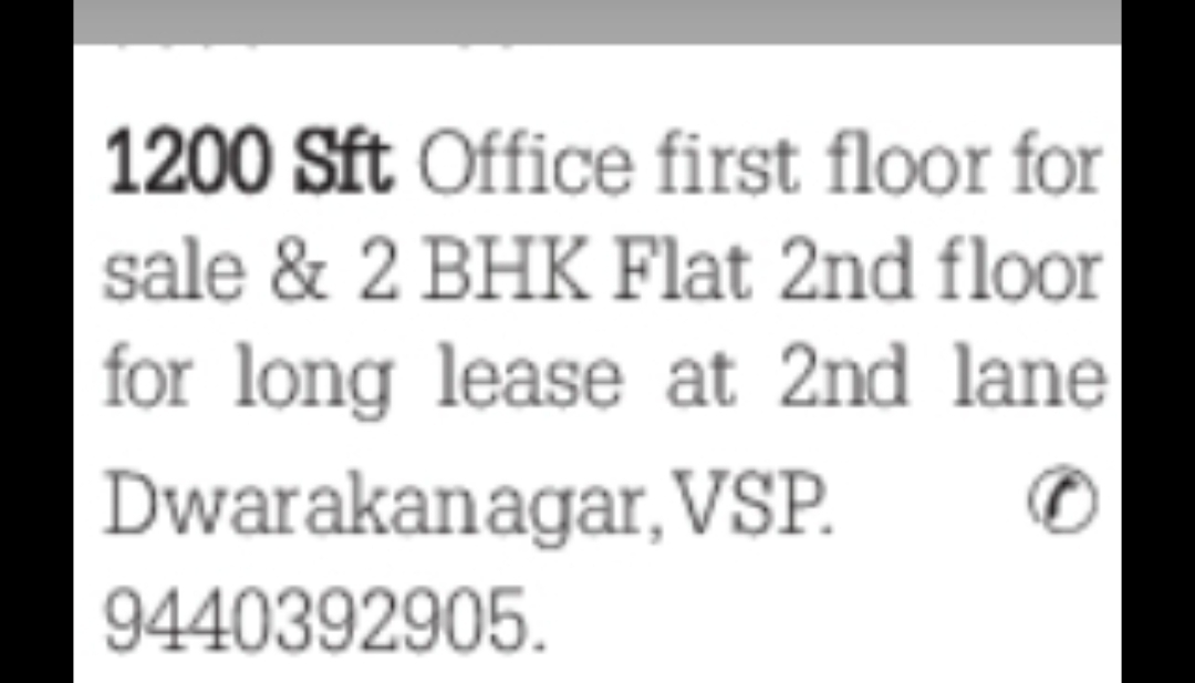 Office Space for Sale & Flat for Lease