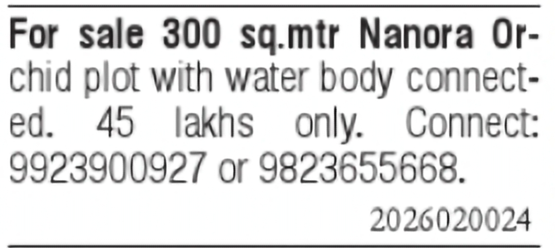 Orchid Plot for Sale in Nanora