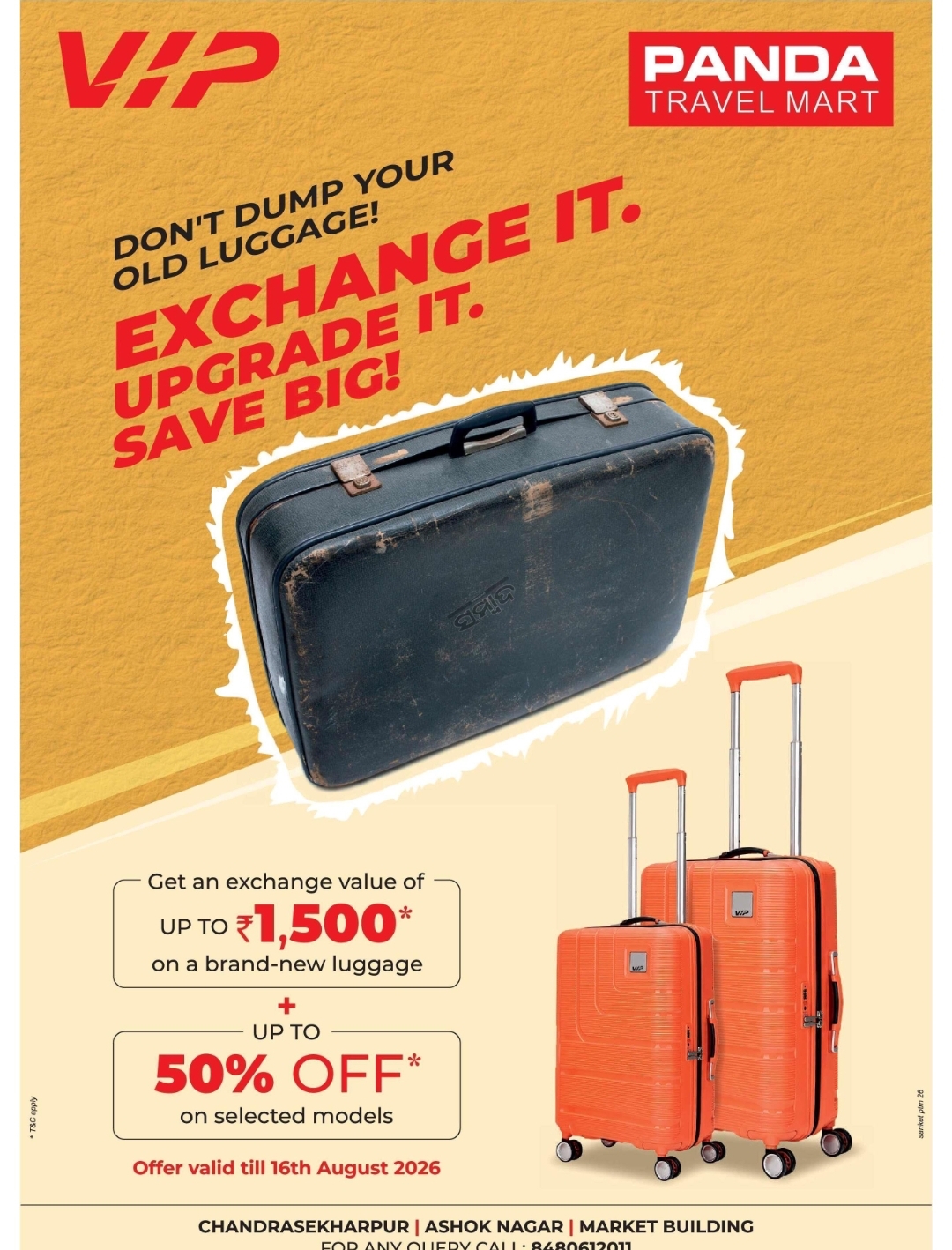Panda Travel Mart – Luggage Exchange & Upgrade Offer