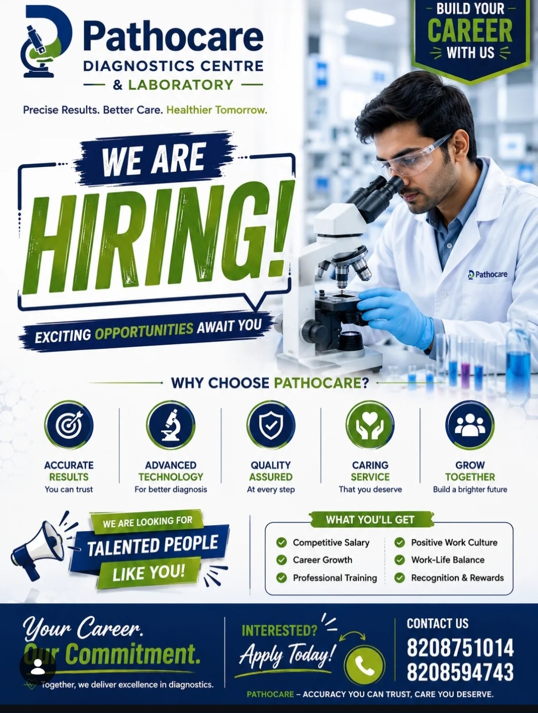 PATHOCARE DIAGNOSTICS CENTRE & LABORATORY IS HIRING