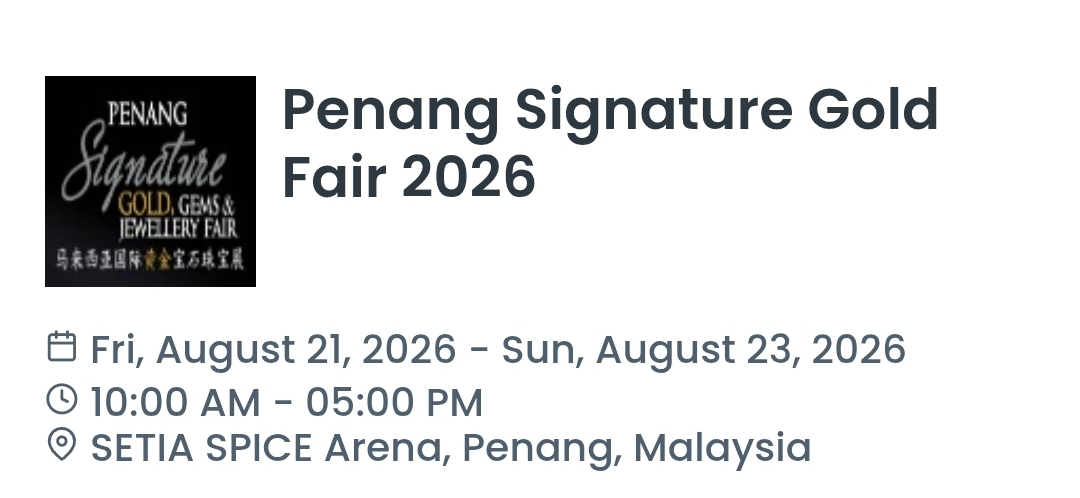 Penang Signature Gold Fair 2026