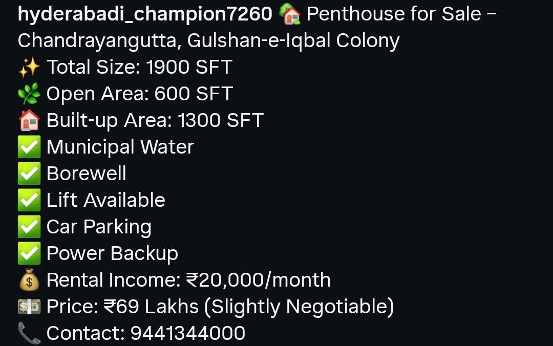Penthouse for Sale