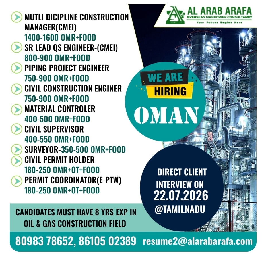 PIPING PROJECT ENGINEER Vacancy