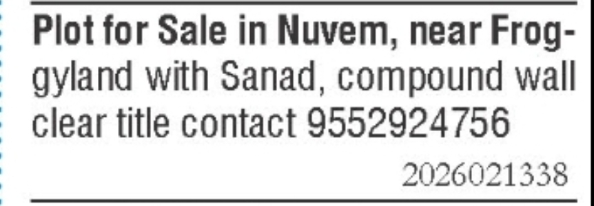 Plot for Sale in Nuvem Near Froggyland