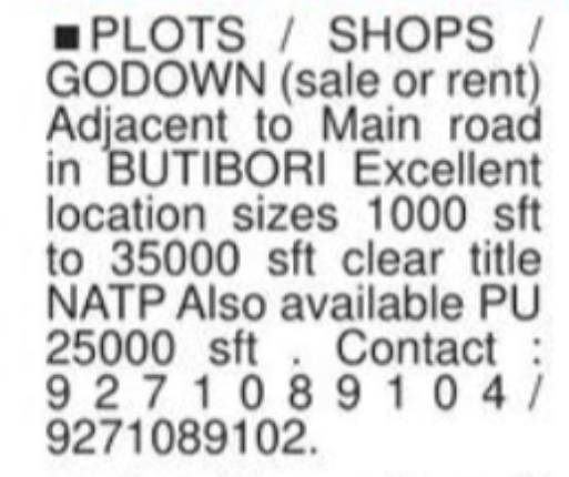 Plots, Shops & Godowns for Sale or Rent – Butibori