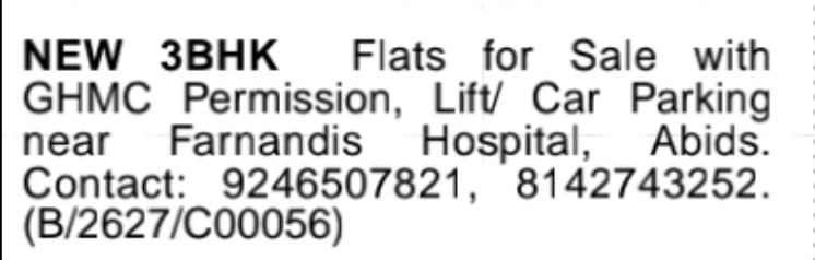 🏢 Premium 3BHK Flats – Near Abids