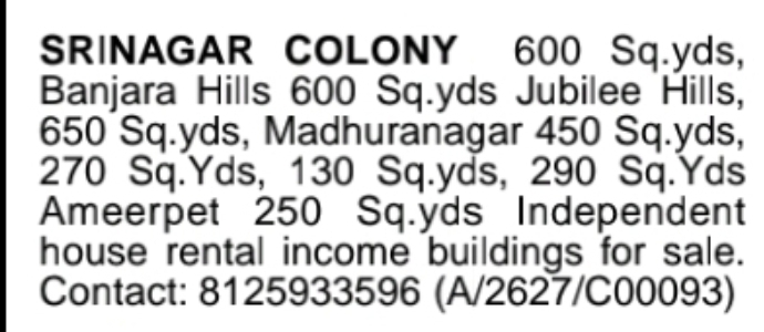 Prime Properties & Independent Houses for Sale