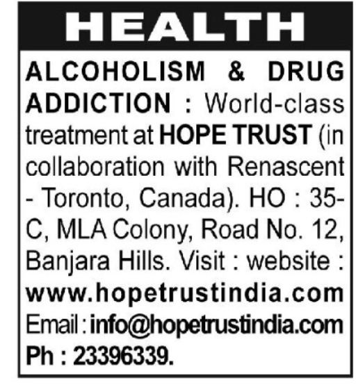 Professional Alcohol & Drug Addiction Treatment in Hyderabad