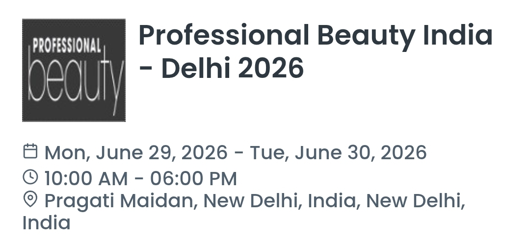 Professional Beauty India - Delhi 2026