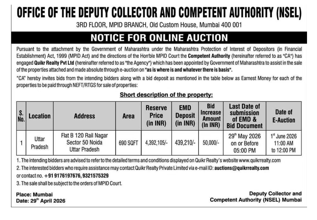 Property Auction Notice 🏢