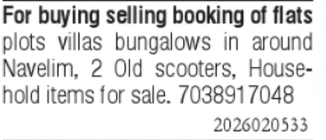 Property Buying, Selling & Booking Services in South Goa
