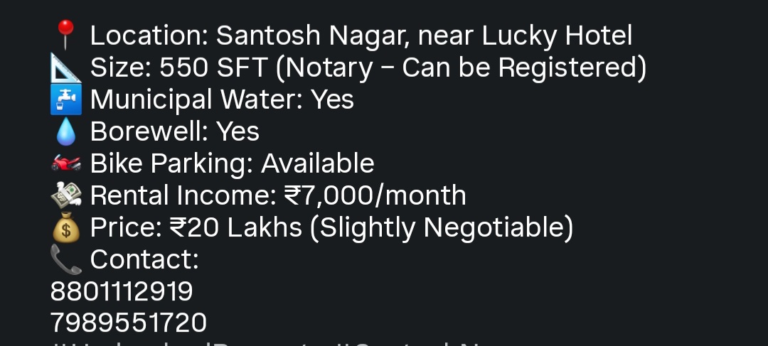 🏠 Property for Sale – Santosh Nagar