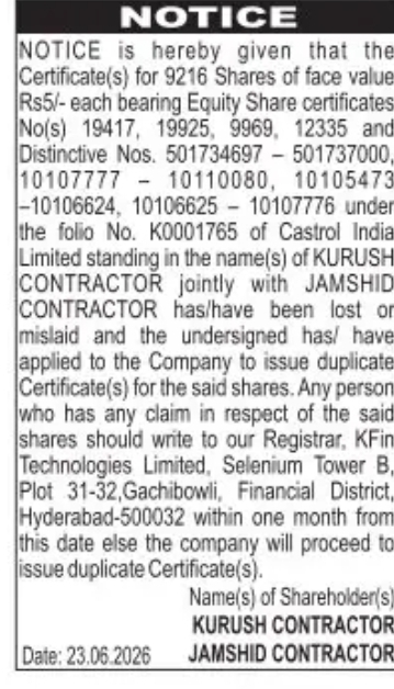 PUBLIC NOTICE