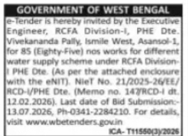 RCFA Division-I – 85 Works Package