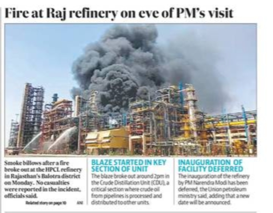 Refinery Fire News