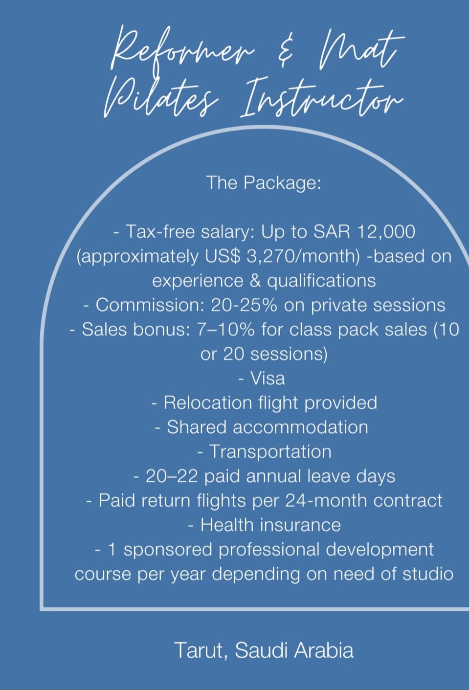 REFORMER  AND Mat louetes Instructer Vaccancy!!!!