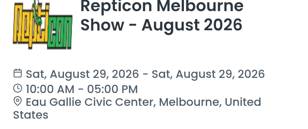 Repticon Melbourne Show - August 2026