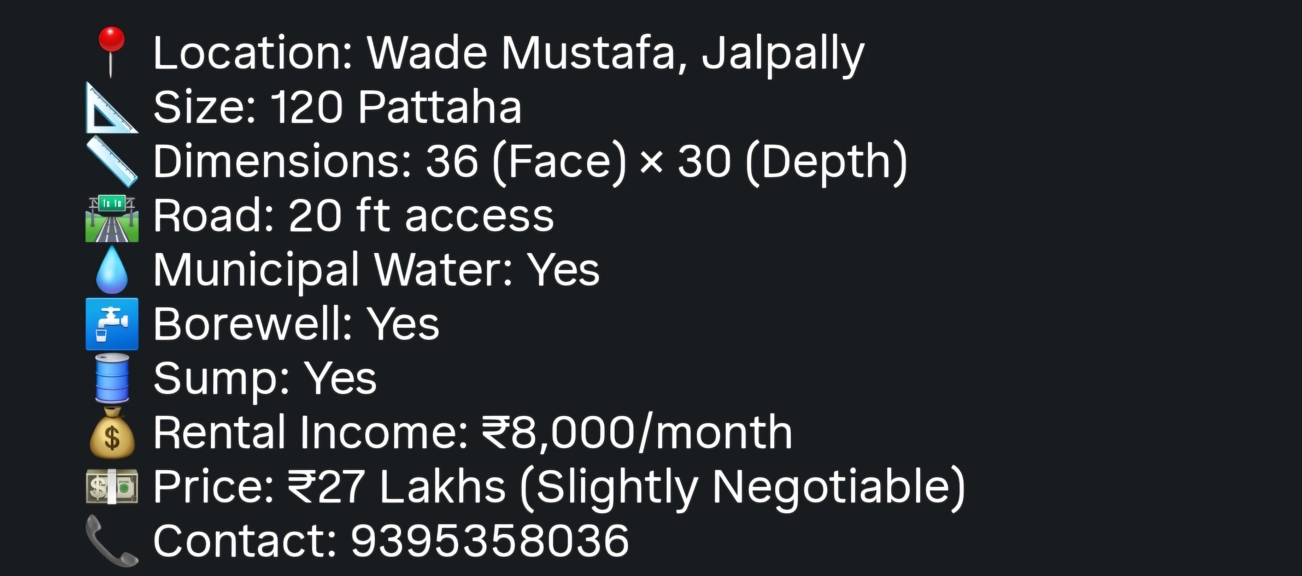 🏡 Residential Plot for Sale – Jalpally (Wade Mustafa)