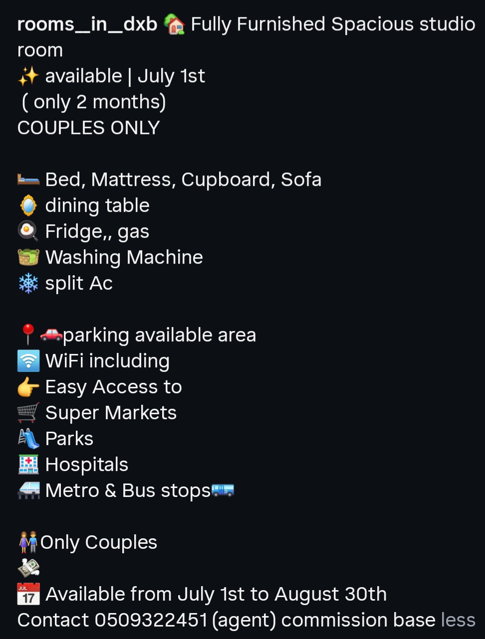 Room for Rent