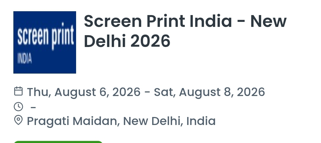 Screen Print India - New Delhi 2026