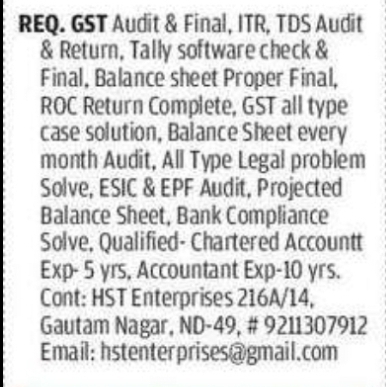 SENIOR ACCOUNTING & TAXATION EXECUTIVE