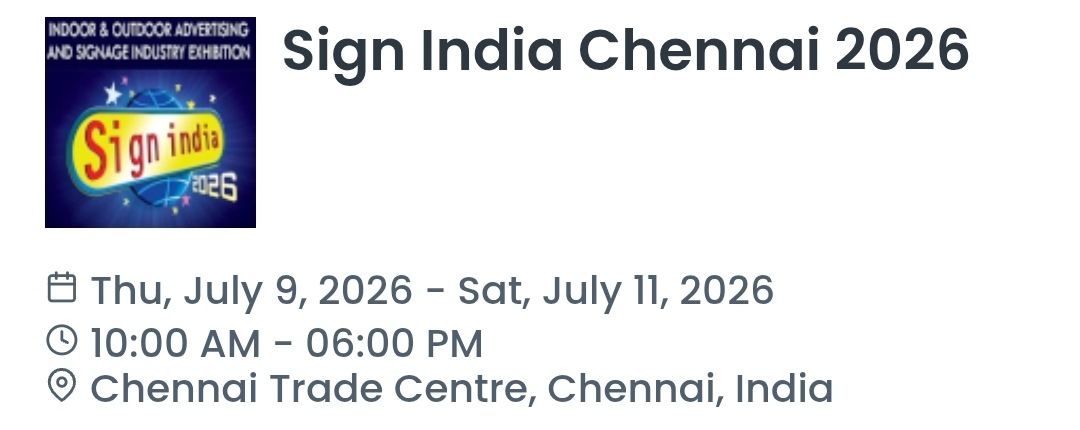 Sign India Chennai 2026