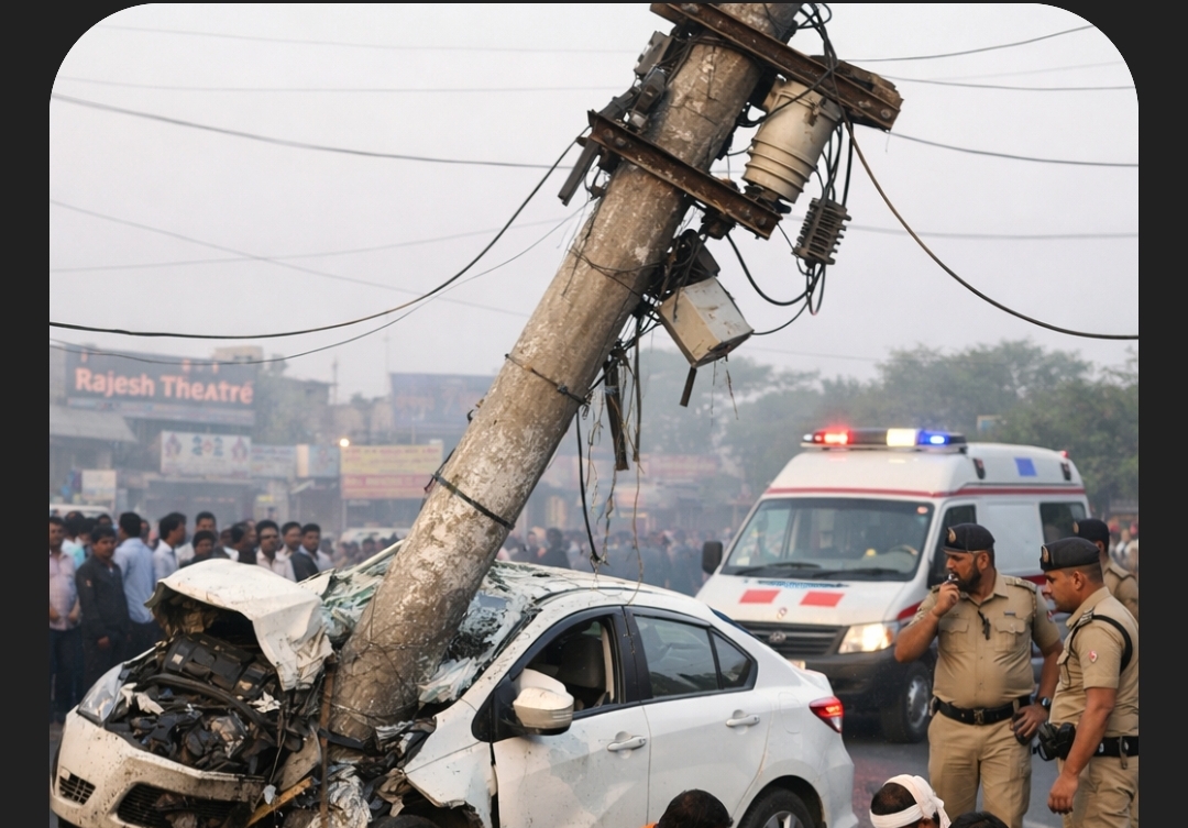 Singareni employee dies, three injured in road accident in Godavarikhani