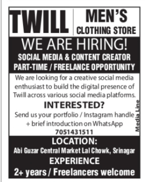 Social Media & Content Creator – Part-Time/Freelance