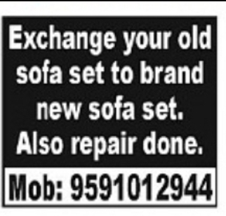 Sofa Exchange & Repair Service