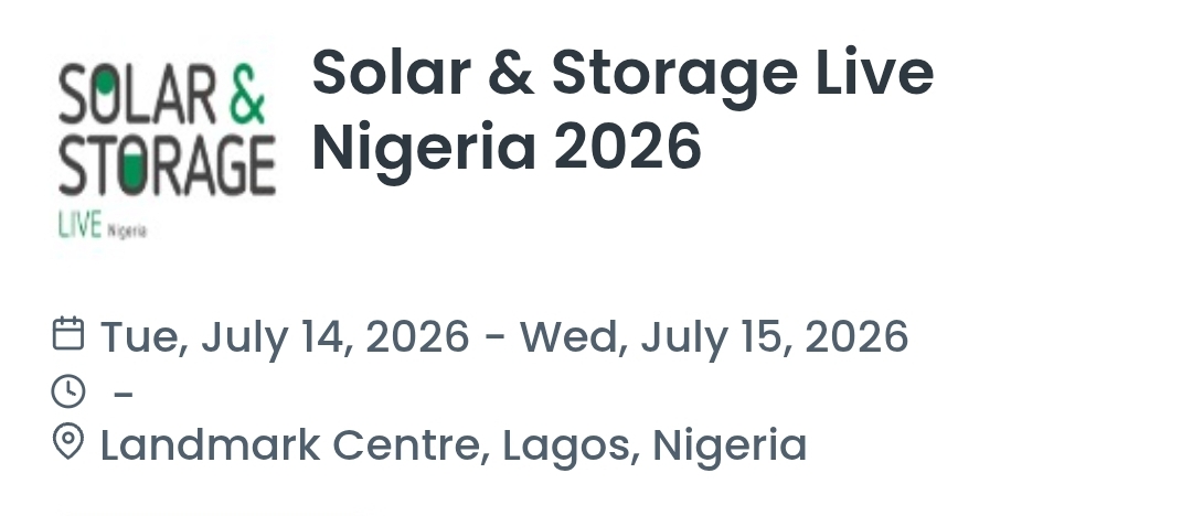 Solar & Storage Live Nigeria 2026
