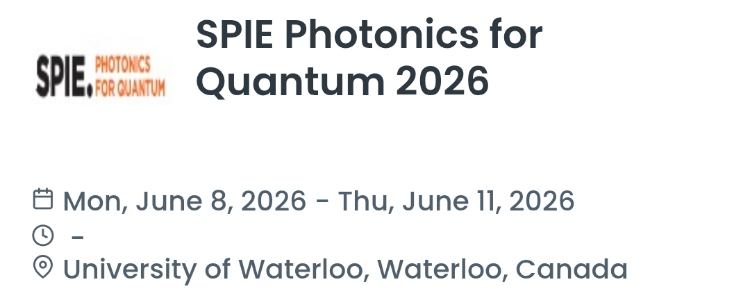 SPIE Photonics for Quantum 2026