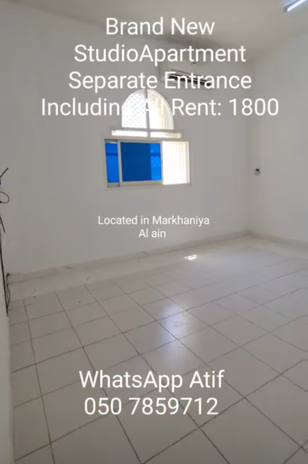 Studio Apartment – Markhaniya, Al Ain