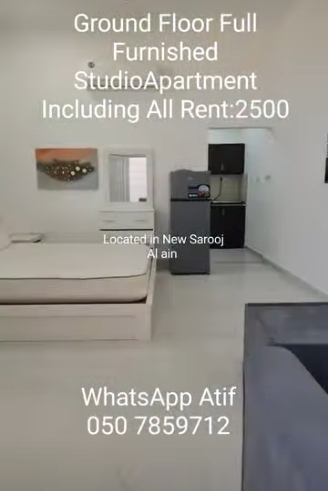 Studio Apartment – New Sarooj (Ground Floor)