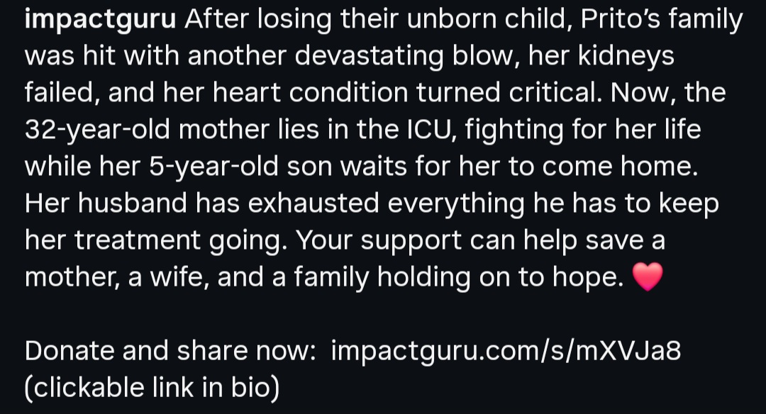 Support Prito’s Fight for Life