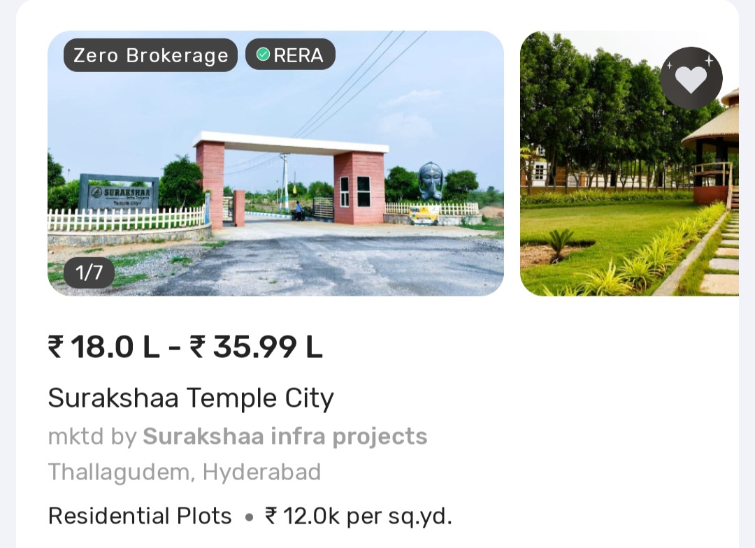 🌳 Surakshaa Temple City – Thallagudem, Hyderabad