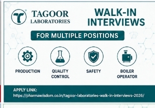 TAGOOR Laboratories – Walk-In Interviews