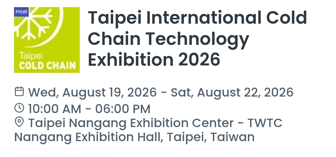 Taipei International Cold Chain Technology Exhibition 2026