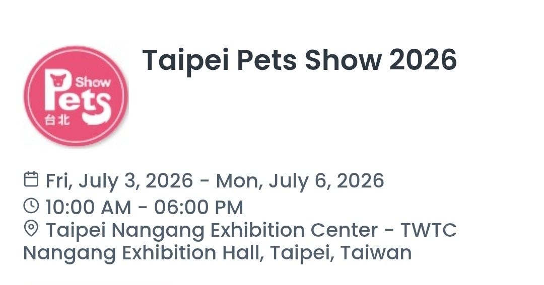Taipei Pets Show 2026