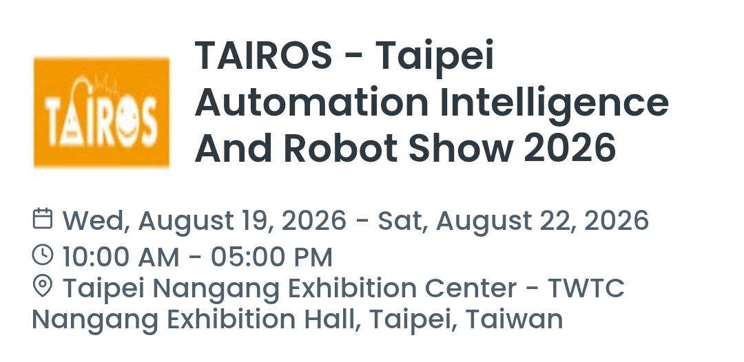 TAIROS - Taipei Automation Intelligence And Robot Show 2026