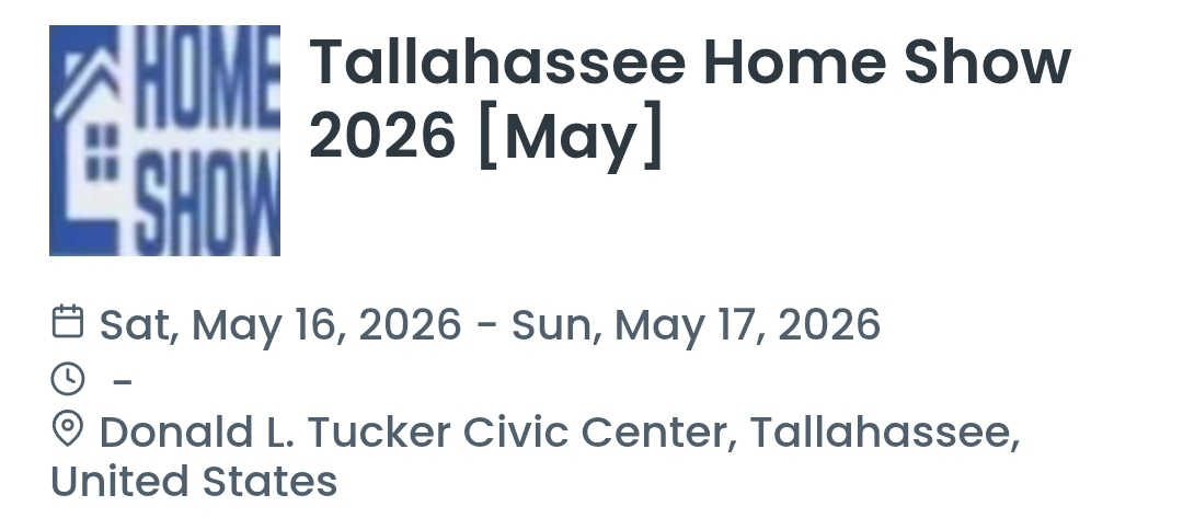 Tallahassee Home Show 2026 [May]
