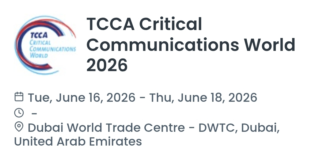 TCCA Critical Communications World 2026