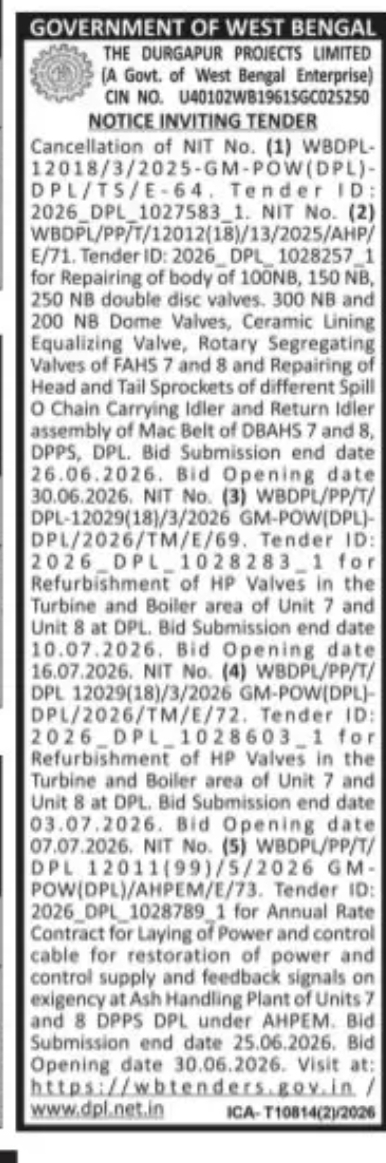 Tender Cancellation Notice