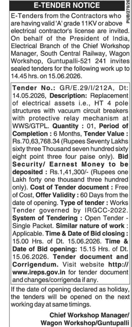 Tender Notice