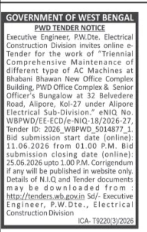 Tender Notice