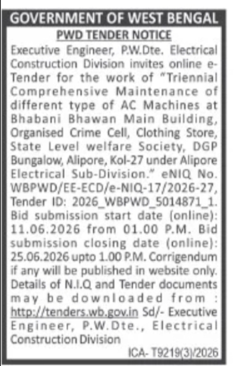Tender Notice
