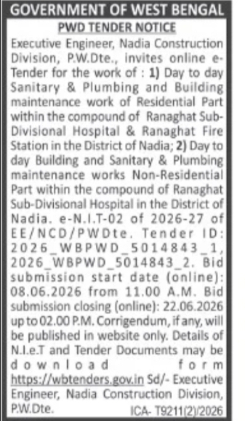Tender Notice