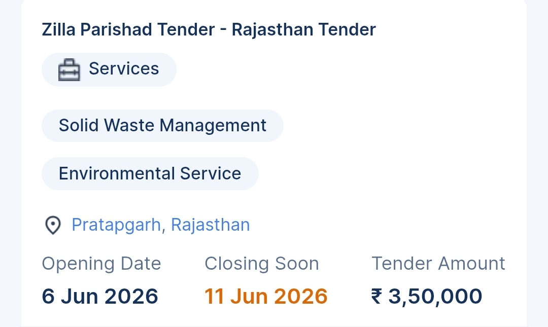 Tender Notice