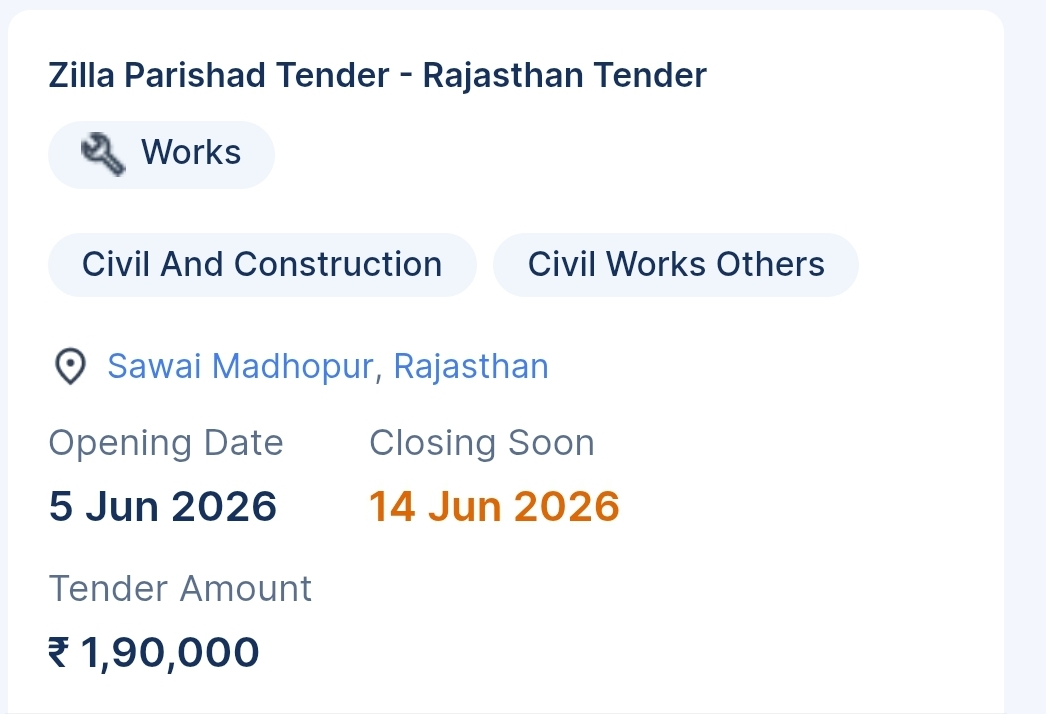 Tender Notice