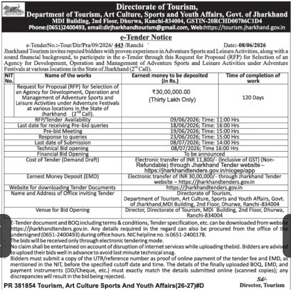 Tender Notice