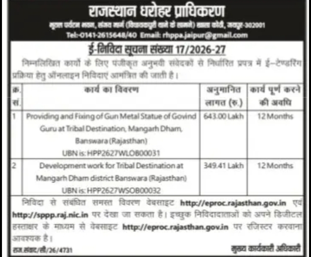 Tender Notice –
